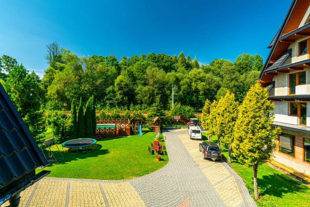 Widok z balkonu Domu Wczasowego Bernadeta