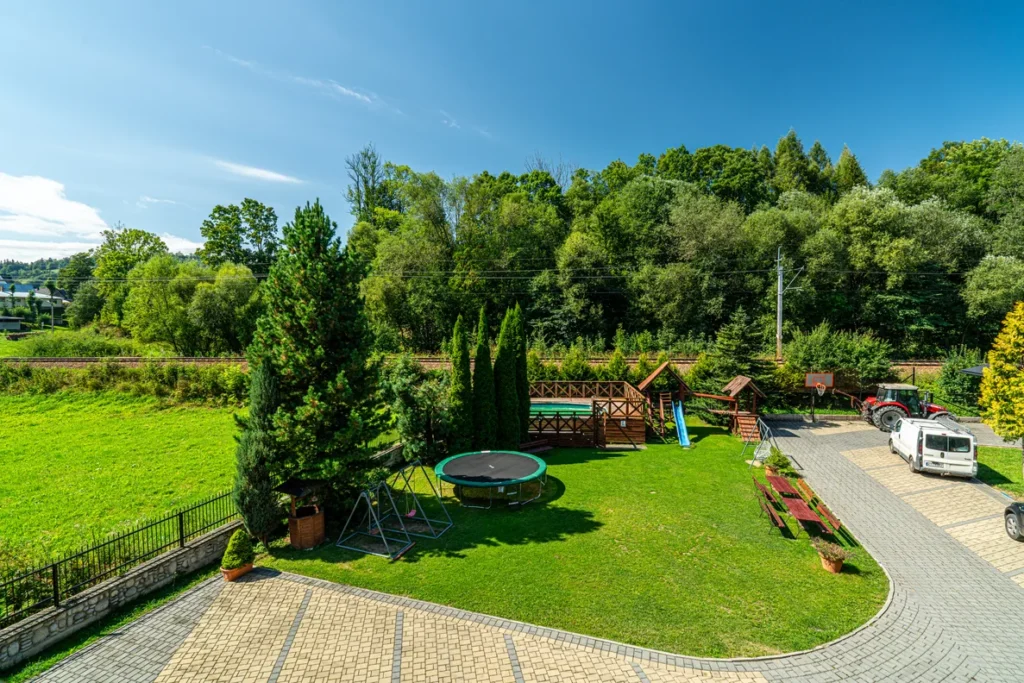 Widok z balkonu Domu Wczasowego Bernadeta