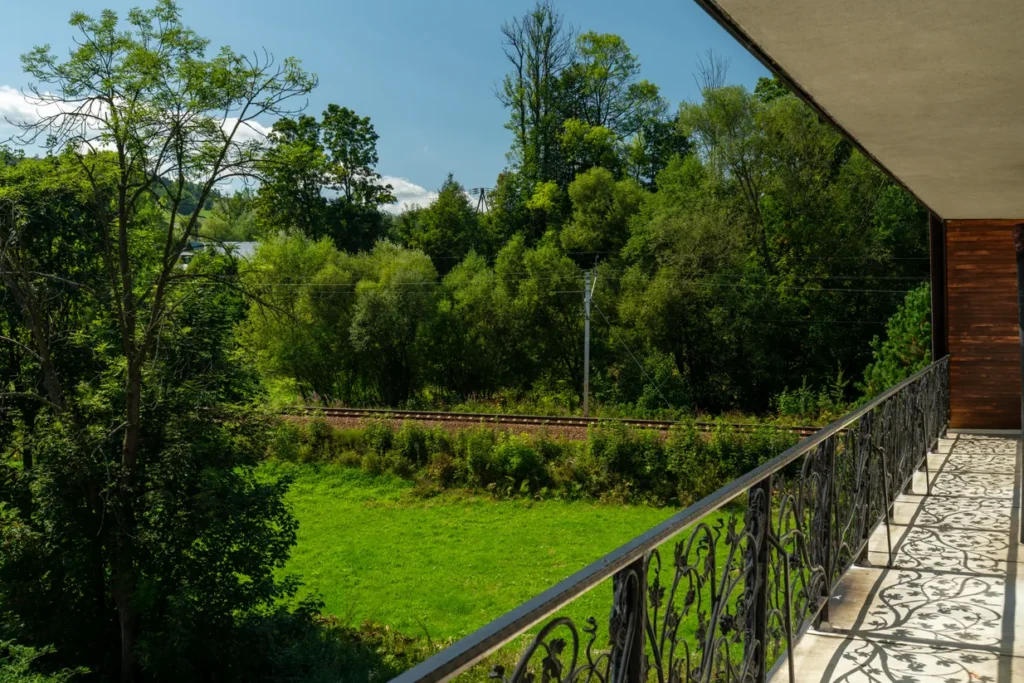 Widok z balkonu Domu Wczasowego Bernadeta